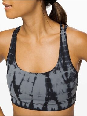 lululemon athletica Energy Bra - Vert Shibori Magnet Grey Black Night Tie Dye